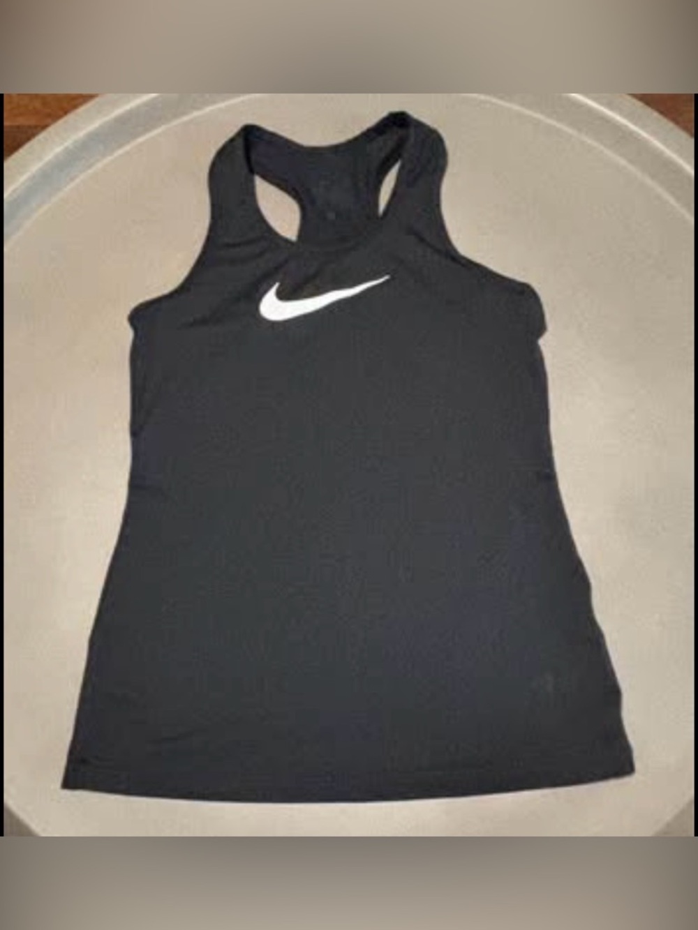 Girls Nike black racerback tank shirt, XL